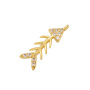 CZ7882 Chic Mini Diamond Jewelry Charm CZ Micro Pave Fishbone Charms