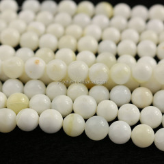 SP4160 Cheap White giant clam Shell beads,tridacna round beads