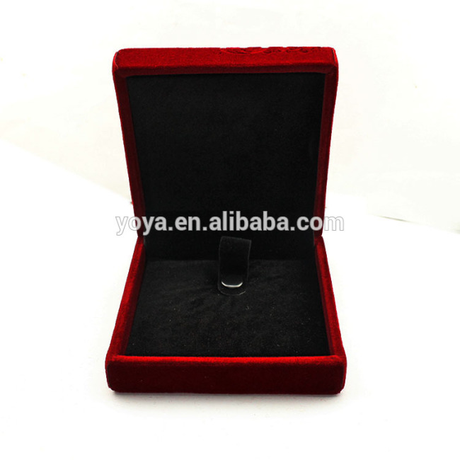 BP1012 High quality square red velvet jewelry package present box for rings,earrings,bracelets,necklace