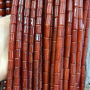 AB0859 Red Black Agate Onyx Tube Cylinder Column Beads