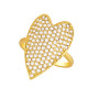 RM1374 Chic 18k gold CZ Baugette Cluster Flower Sun Heart Flower Rings For Ladies Girls