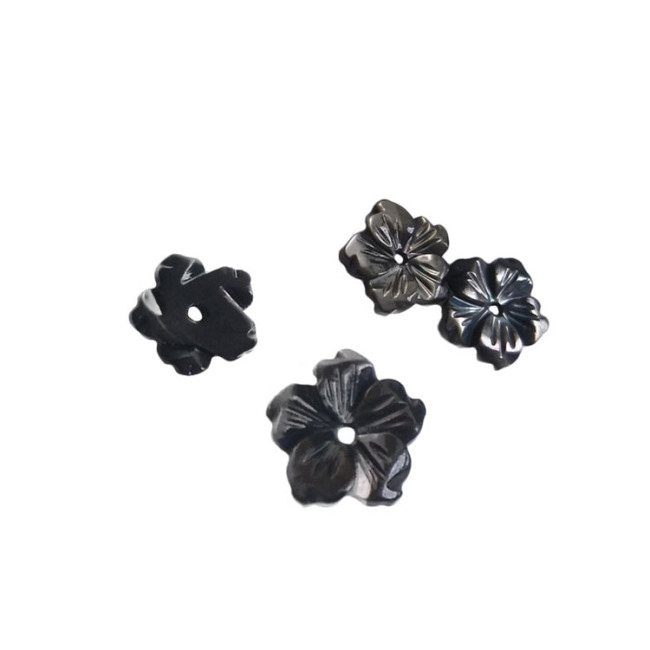 SP4077 MOP mother of pearl shell flower beads for stud earring making