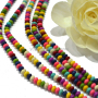 TB0246 Colorful Turquoise Magnesite Rondelle Beads,Stone Rondelle Beads