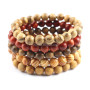BW1016 Handmade natural wooden Sandalwood bead bracelets,elastic healing wood bead bracelet for women men
