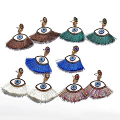 ET1055 Fashion Crystal Pave Evil Evileye Eye Charm Tassel Earrings for Women Girls ET1055 Fashion Crystal Pave Evil Evileye Eye Charm Tassel Earrings for Women Girls