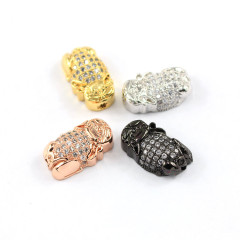 CZ6904 Lucky PiXiu Charm,Unique Handmade CZ Micro Pave PiXiu Bracelet Charm For Jewelry Making