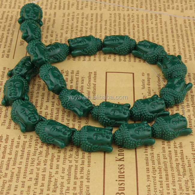 SB6260 Wonderful Multicolor Carved Resin Kwan Yin Buddha Face Beads