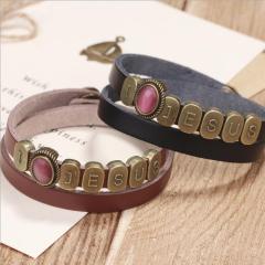 BL1001 Bracelets for Women Inspirational Gift for Her Bangle with Motivational Words,Religious Christian Wrap Leather Bracelet