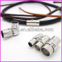 JF1267 Silver Magnetic Clasps with Snap Lock For Leather Cord Bracelet,Jewelry Clasps