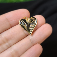 JS1631 Rainbow Enamel pendant Jewelry Chic Colored Enamel Blue Red White Black Pink Heart Pendants