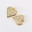 clear cz heart