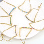 BM1092 18k Gold Plated Rainbow Enamel Multicolor Evil Eyes Spiritual Chain Slide bracelets for Women