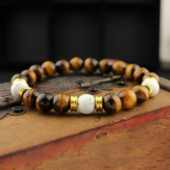 BRP1543 Popular style natural tiger eye stone bracelet,8mm gemstone bracelets for girls/boys