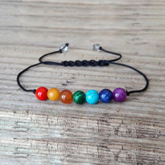 BN5192 new design 7 chakra stone beads bracelet,handmade braided bracelet