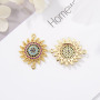 CZ8168 DIY Micro Pave Zircon Jewelry Connector Flower Leaves Heart Clover Charms For Bracelet Accessories Making