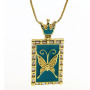 NZ1274 Fashion Custom Tarot Card  Butterfly Pendant Charm Necklace