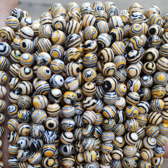 SB6517 Wholesale multicolor synthetic malachite beads,rainbow colorful veined stripe stone beads