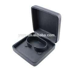 BP1018 Luxury leather jewelry box for bracelet watch packaging,navy blue leather gift box