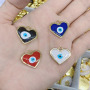 JS1523  Chic Enamel Gold Plated Evil Turkish Eye Star Heart Charm Pendants