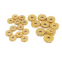 JS1393 Hotsale gold plated metal disc heishi spacer beads