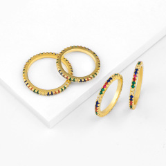 RM1054 new arrival fashion ring copper with cz paved rings for women