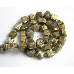 PB1108 pyrite nugget beads,natrual irregular chips pyrite beads
