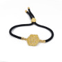 BC1354 Fashion Adjustable Diamond Micro Pave CZ Butterfly Cord bracelet,Cubic Zirconia Mama Safety Pin Wrist Ladies bracelet