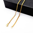 box chain/gold/2.0mm/50cm