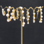 EP1009 Hot Sale Pearl Pave 18k Gold Plated Star Heart Circle C Geometric Hoop Earrings for Women Ladies