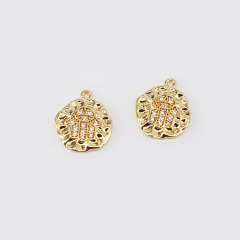 CZ7984 Chic White CZ Micro pave Heart Starburst Crescent Eye Triangle Pendants