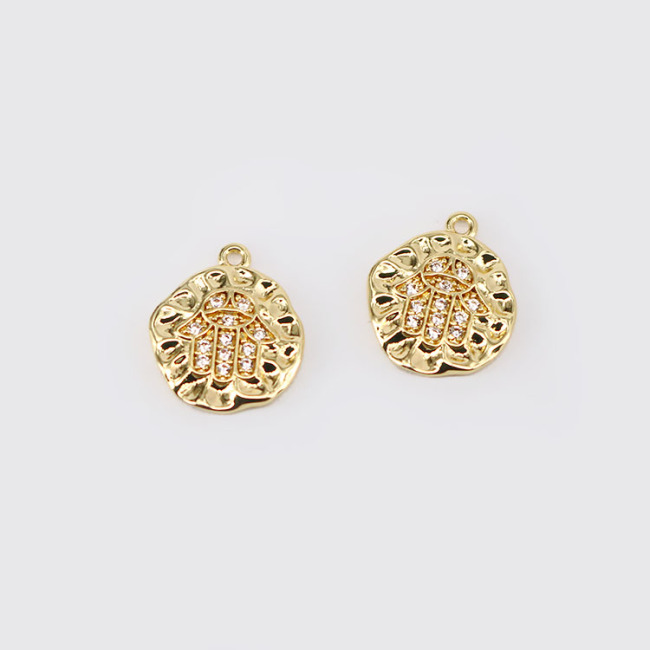 CZ7984 Chic White CZ Micro pave Heart Starburst Crescent Eye Triangle Pendants