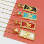 NZ1274 Fashion Custom Tarot Card  Butterfly Pendant Charm Necklace