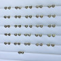 EC1450 2020 New Chic Mini Cute Diamond CZ Micro Pave Heart Alphabet Initial Letters Stud Earrings