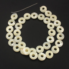 SP4139 round White MOP shell heishi disc beads,Mother of Pearl Heishi Beads