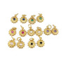 CZ8212 Dainty Mini Small Clear CZ Evil Eyes Charm,Tiny Minimal Zircon Cubic Zirconia Evil Eyes Charm Pendant