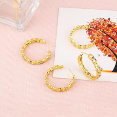 EC1799 2021 Chic 18k Gold Plated CZ Micro Pave Cross Virgin Mary Curb Link Chain Smiley Star Hoops Earring for Women