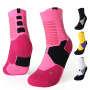 custom logo basketball gym men's elite compression cotton athletic sport socks
