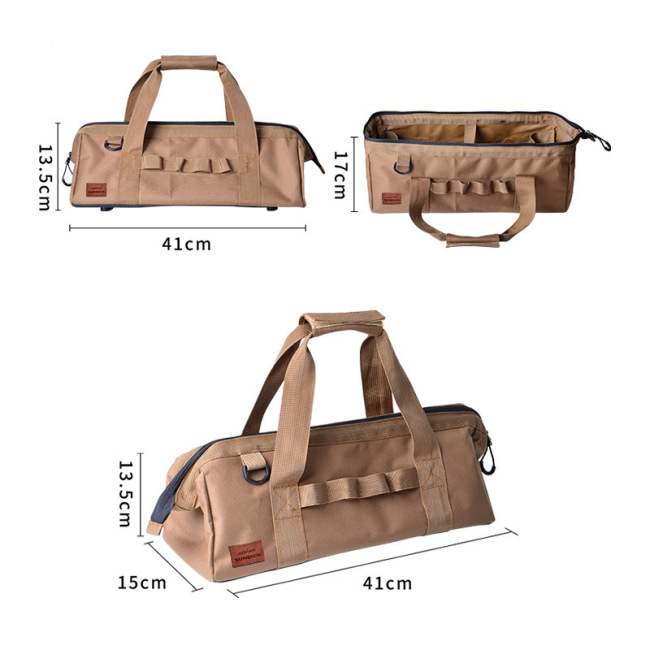 Factory Custom Canvas Camping Nail Storage Bag Hammer Tool Bag Hand Pouch Tent Stake Peg Storage Bag