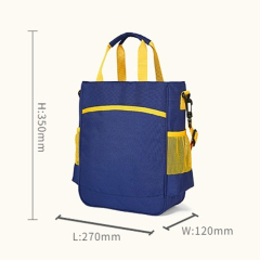 Custom Reusable plain girl boy Tote Bag blank eco kids art bag single shoulder school bag