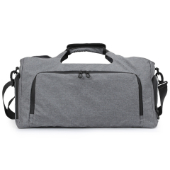 Polyester Sack Fitness Sport Canvas Duffle Neoprene Duffel Dance Travel Hang Gym Bag With Wet Pocket & Shoes Compartmen