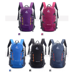 Wholesales New Waterproof Large Capacity 40l Bag Outdoor Sports Travel Hiking Pack Custom Ultralight Mountaineering Backpacks