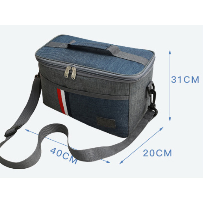 Wholesale foldable Large Capacity Cooler Bag Portable Food Insulated Cooler Tote