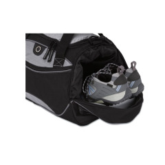 oem hot sales foldable with ear bud port shoes storage gym travel bag