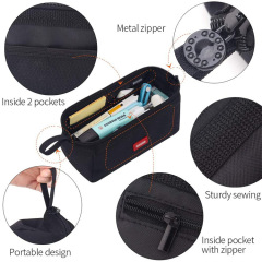 Wholesale Custom Printed Organizer Gift Cotton Canvas Carry All Pouch Fashion Toiletry Travel Makeup Cosmetic Bag TCB