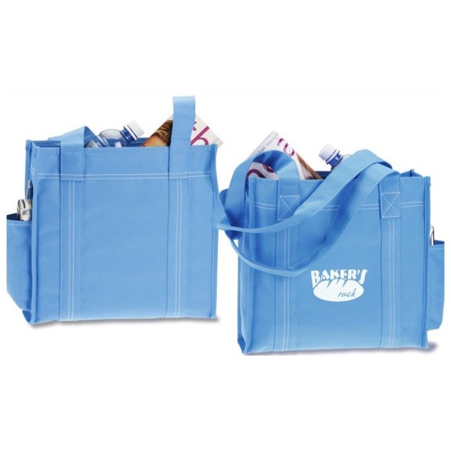 Heavy Duty Canvas Blue Print Tote Bag Tote Bag With Custom Print Logo