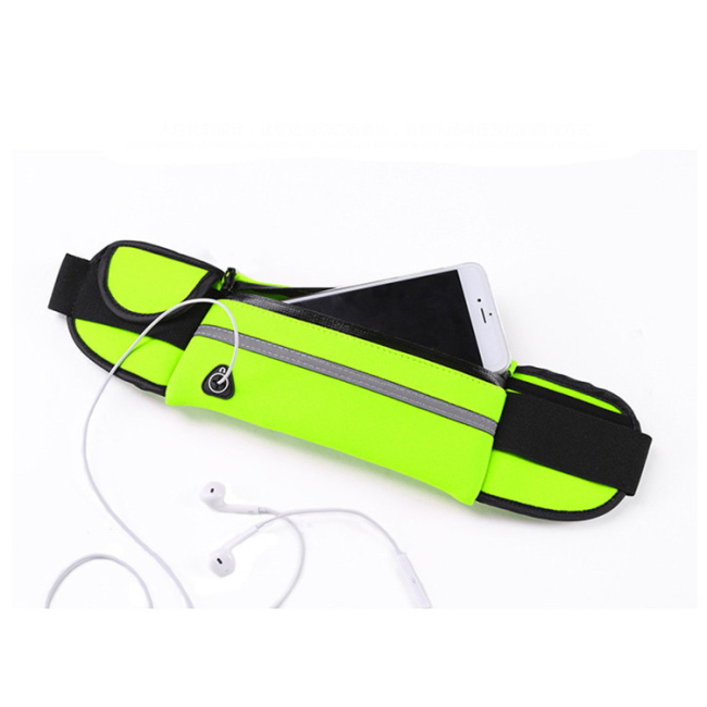 Custom Wholesale Camo Neoprene Waterproof Fitness Fanny Pack Elastic Running Waist Bag With Bottle Holder