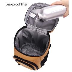 Wholesale multifunctional  printed leafproof insulated backpack cooler bag