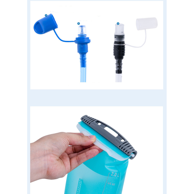 Customized BPA free 1.5L 2L 2.5L 3L TPU water bladder leakproof running hiking hydration reservoir