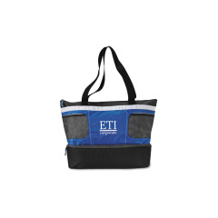 Wholesale Customized logo mesh cans beach tote bag with cooler