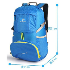 Re-usable Waterproof Foldable Folding Back Pack Gym Travel Bag